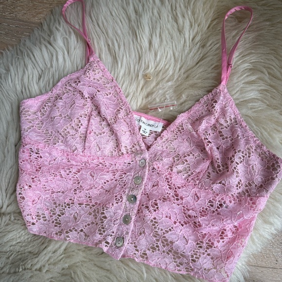 Cotton Candy Tops - Cotton Candy LA Lace Bralette Top *NEW*